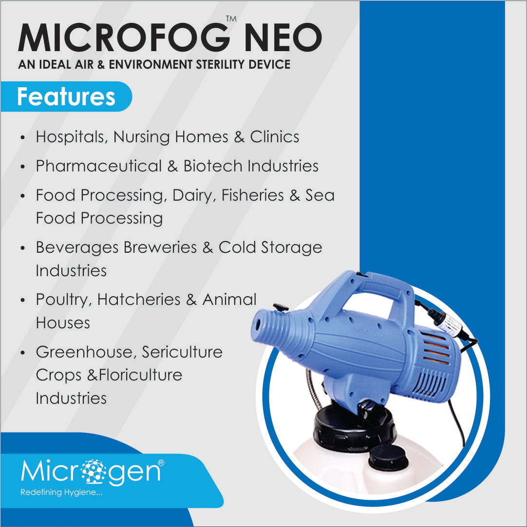 Microgen Microfog NEO Ideal Air and Environmental Disinfectant for Hospitals, Nursing Home and Clinics