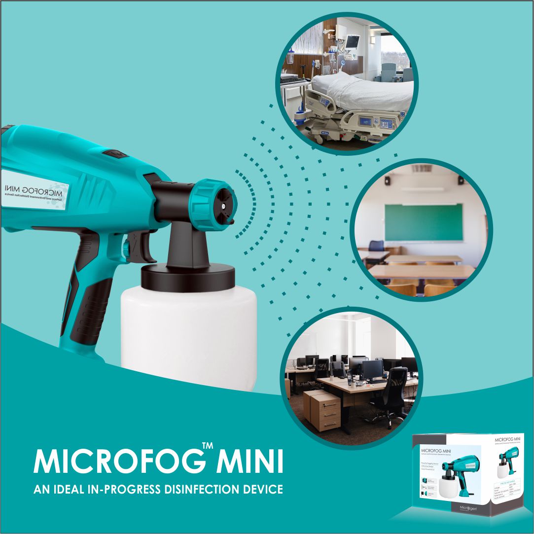 Microgen Microfog Mini Portable ULV Fogging and Fumigation Machine | For Dental Clinic, Small Path Labs and Cabins