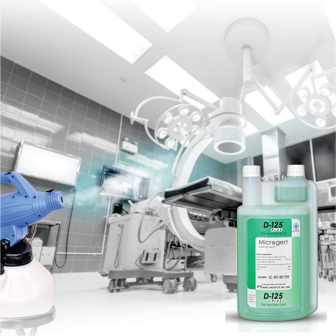 Microgen D-125 Plus is a US-EPA Approved Surface and Environment Disinfectant, for all type of Healthcare facilities, 1 Liter pack