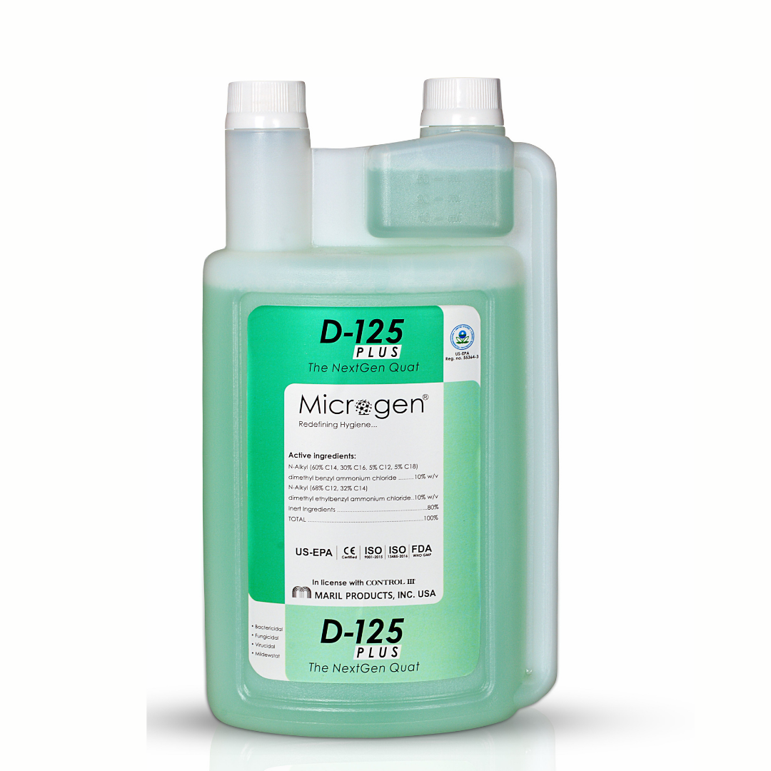 Microgen D-125 Plus is a US-EPA Approved Surface and Environment Disinfectant, for all type of Healthcare facilities, 1 Liter pack