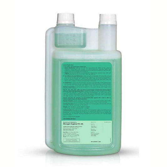Microgen D-125 Plus is a US-EPA Approved Surface and Environment Disinfectant, for all type of Healthcare facilities, 1 Liter pack